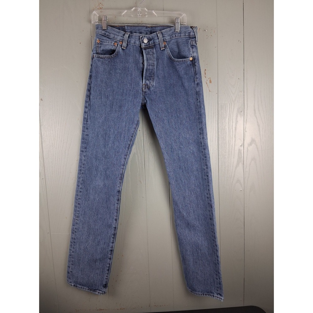 Levi's 501 Mens 30x34 Original Fit Jeans Blue Actual 30X31.5